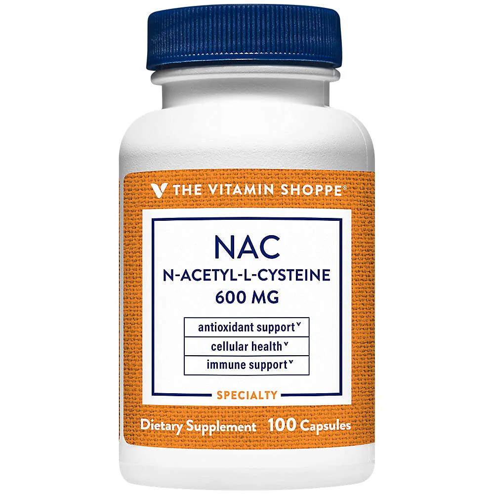 The Vitamin Shoppe NAC N-Acetyl-L-Cysteine Promotes Cellucor Health, Immune (100 Capsules) - Image 2