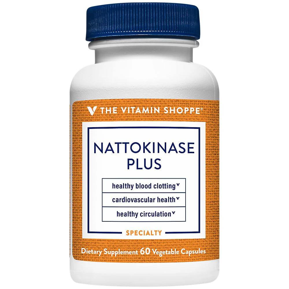 The Vitamin Shoppe Nattokinase Plus Antioxidant Support for Cardiovascular (60 Vegetable Capsules)