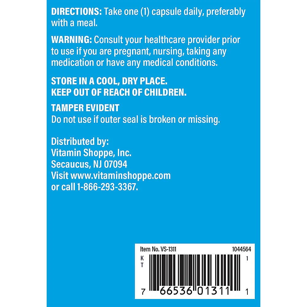 The Vitamin Shoppe No Flush Niacin 500mg - Cholesterol & Cardiovascular Support | Inositol Hexanicotinate | 300 Capsules | Flush-Free - Image 4