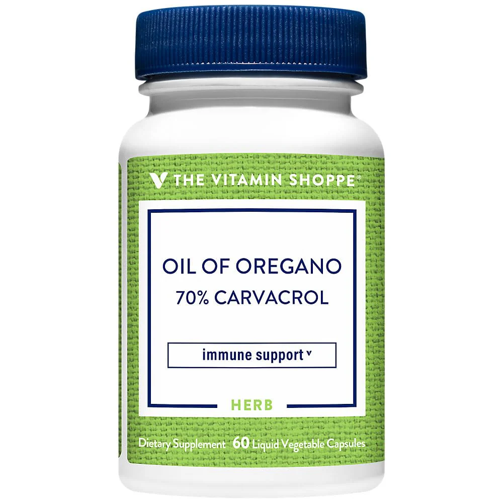 The Vitamin Shoppe Oil of Oregano 45mg - Immune Health & Antioxidant | 70% Carvacrol Super Strength | 60 Veggie Caps | Mediterranean - Image 2