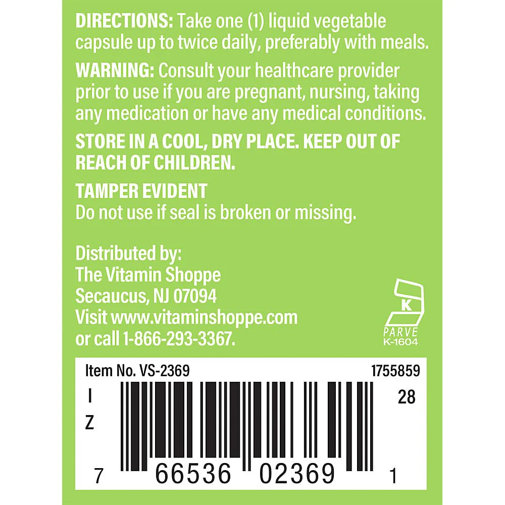 The Vitamin Shoppe Oil of Oregano 45mg - Immune Health & Antioxidant | 70% Carvacrol Super Strength | 60 Veggie Caps | Mediterranean - Image 4
