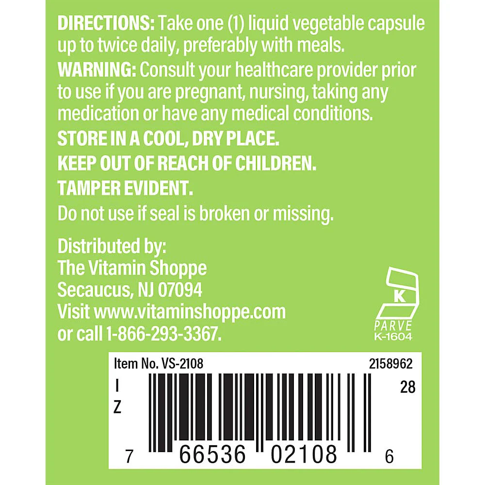 The Vitamin Shoppe Oil of Oregano 45mg - Immune System Support | 70% Carvacrol Super Strength | 120 Veggie Caps | Wild Mediterranean - Image 3