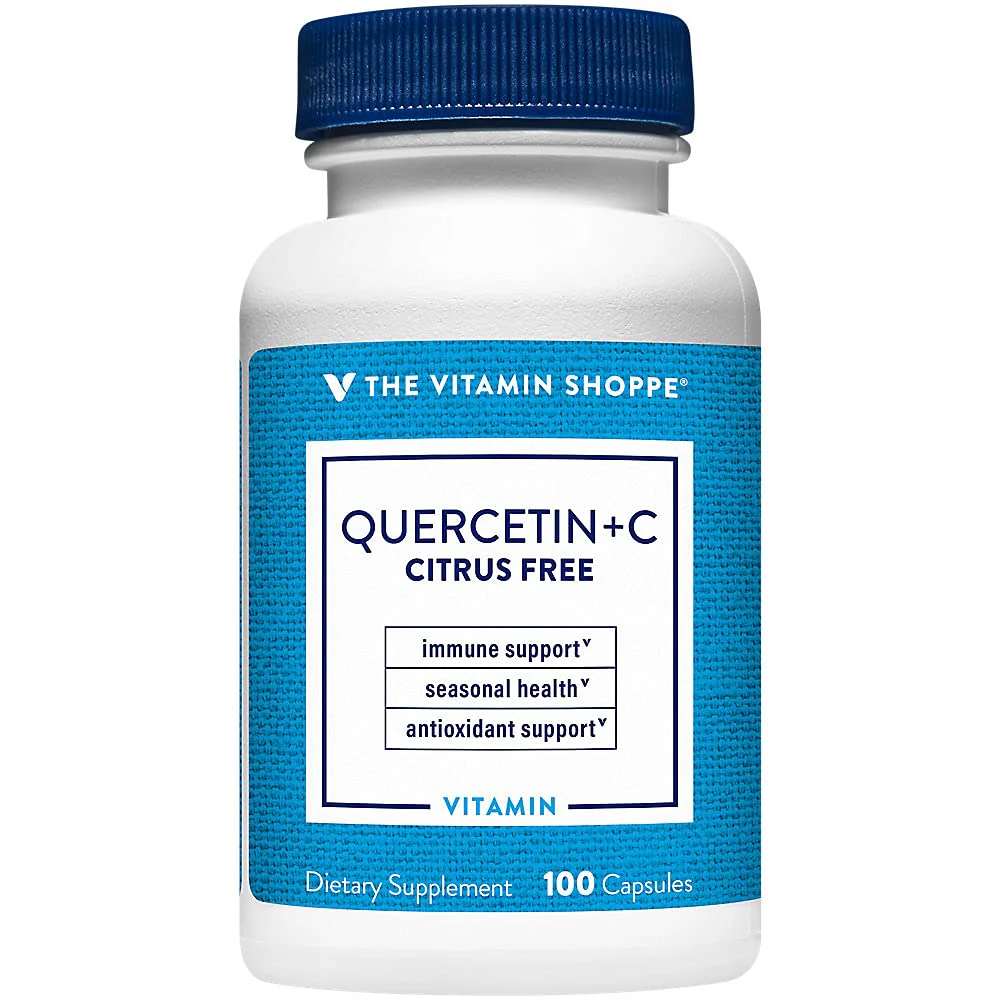 The Vitamin Shoppe Quercetin with Vitamin C - Immune & Seasonal Support | Citrus-Free Bioflavonoid | 100 Capsules | Year-Round - Image 2
