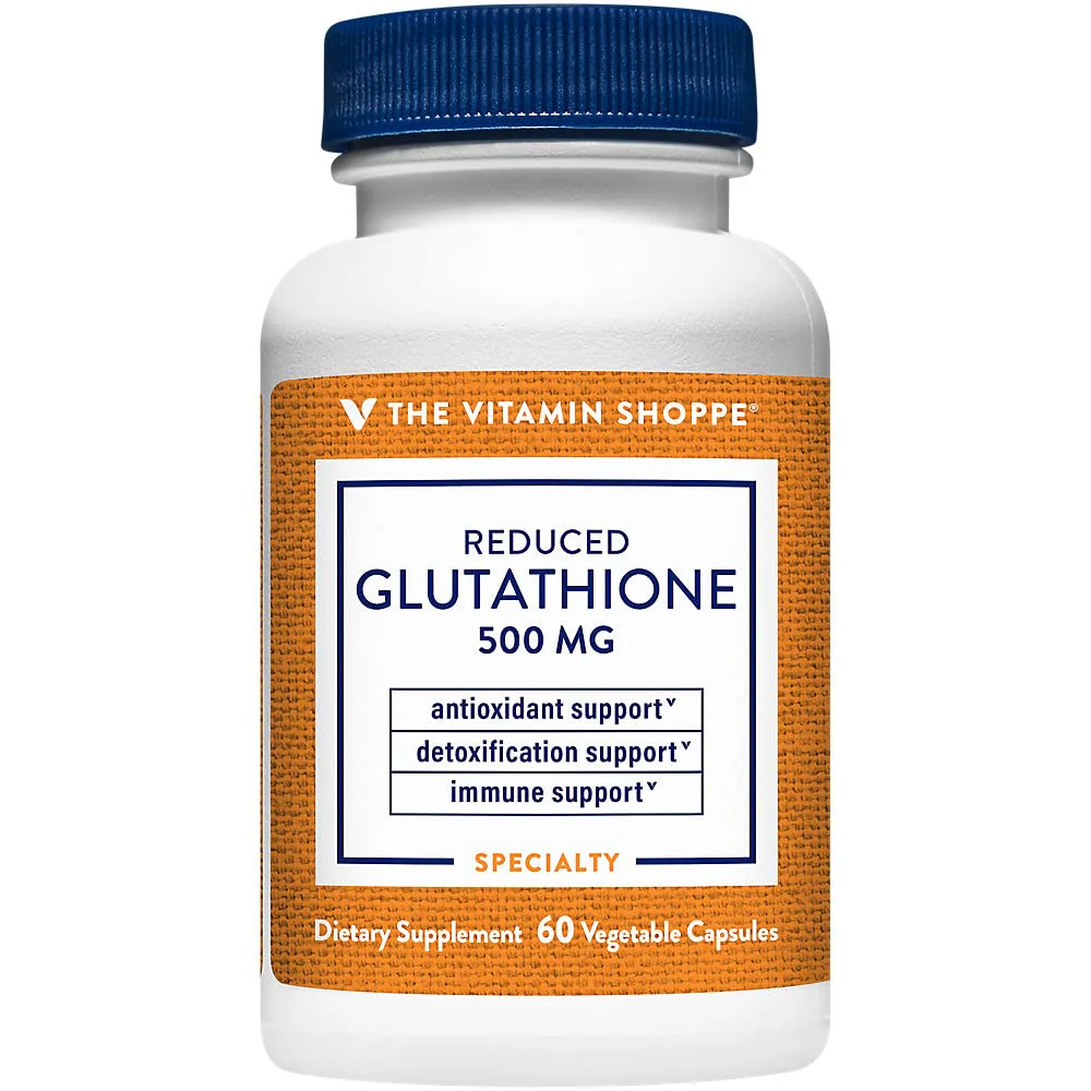 The Vitamin Shoppe Reduced Gluthathione 500MG, Antioxidant Supplement That (60 Capsules)