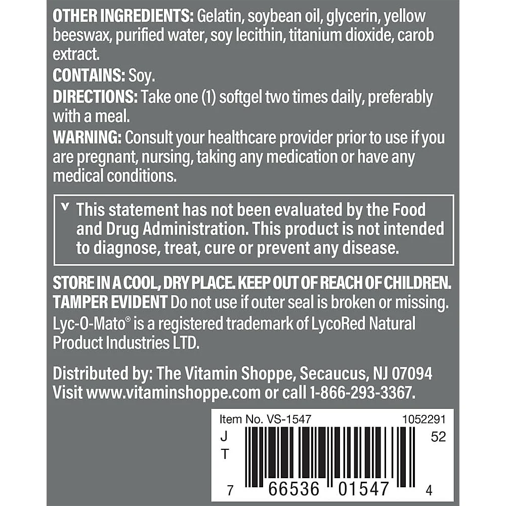 The Vitamin Shoppe Saw Palmetto Plus - Supplement for Prostate Health - 160mg of Saw Palmetto Extract with Excellent Source of Zinc, Vitamin E and B6 (100 Softgels) - Image 4