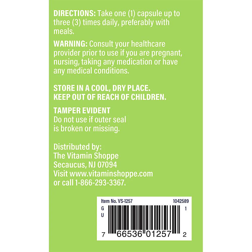 The Vitamin Shoppe Stinging Nettles 480 (300 Capsules) (300 Capsules) - Image 3