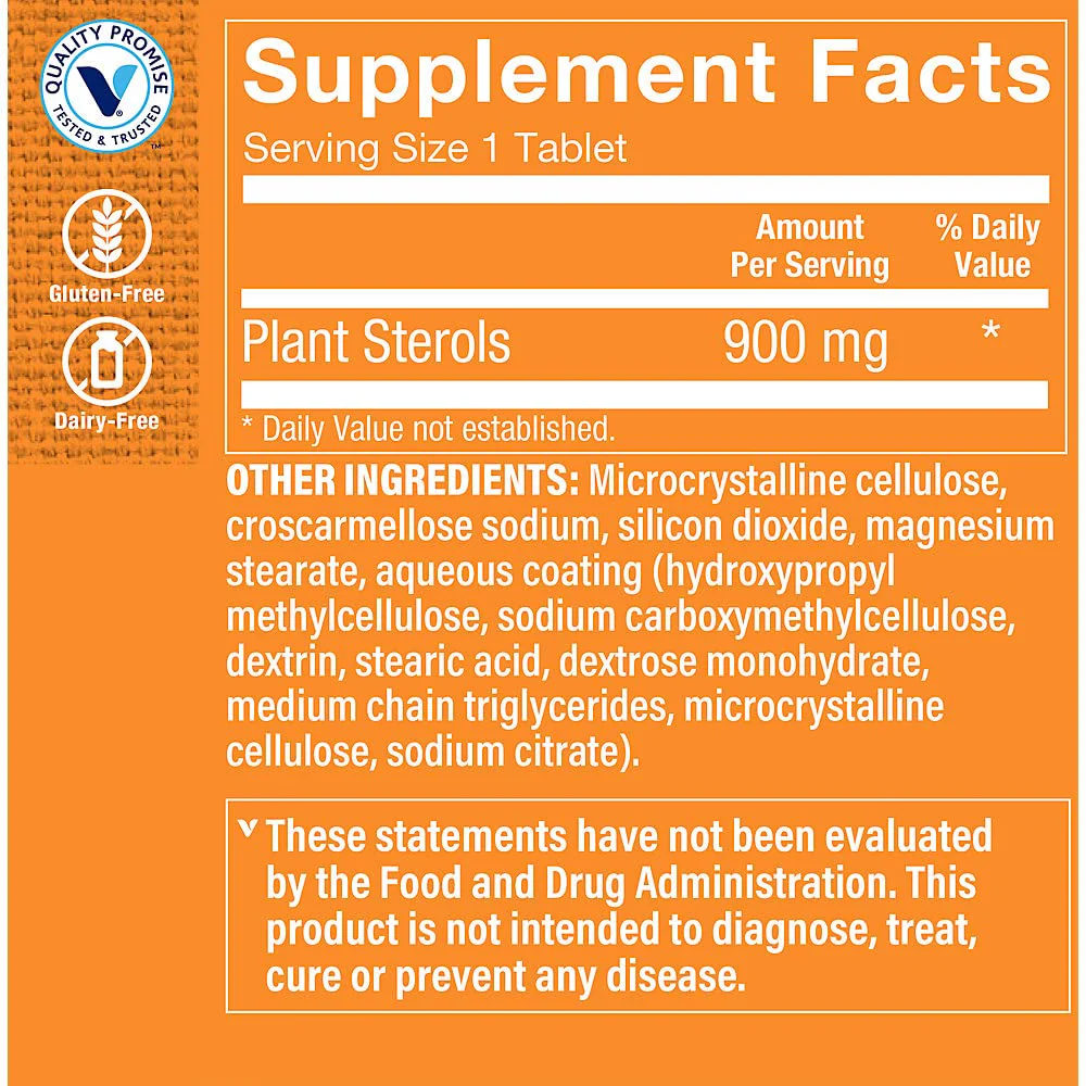 The Vitamin Shoppe Super Phytosterols 900MG, Supports Cardiovascular Health, (90 Tablets) - Image 4