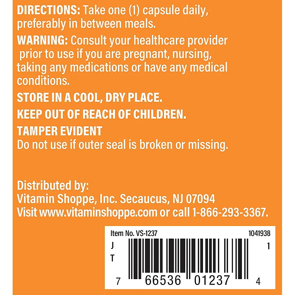 The Vitamin Shoppe Taurine 500mg with B6 - Cardiovascular & Antioxidant Support | Free-Form Amino Acid | 100 Capsules | Cellular Health - Image 4