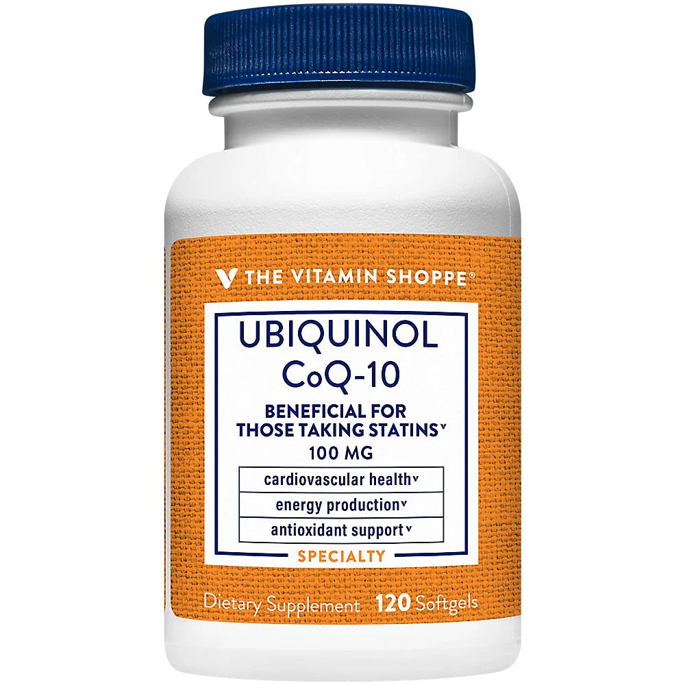 The Vitamin Shoppe Ubiquinol CoQ-10 100mg Beneficial for Those (120 Softgels) - Image 2