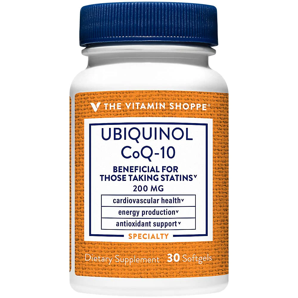 The Vitamin Shoppe Ubiquinol CoQ-10 200mg Beneficial for Those (30 Softgels) - Image 2