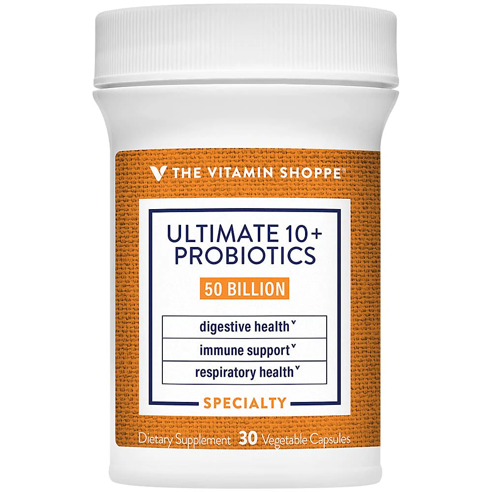 The Vitamin Shoppe Ultimate 10+ Probiotics 50 Billion CFU - 10 Probiotic Strains for Digestive Health, Immune & Gut Support (30 Vegetable Capsules) - Image 2