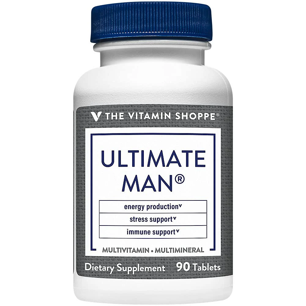 The Vitamin Shoppe Ultimate Man Multivitamin - High Potency Daily Multi with Energy Blend, Complete Nutrition for Men (90 Tablets) - Image 2