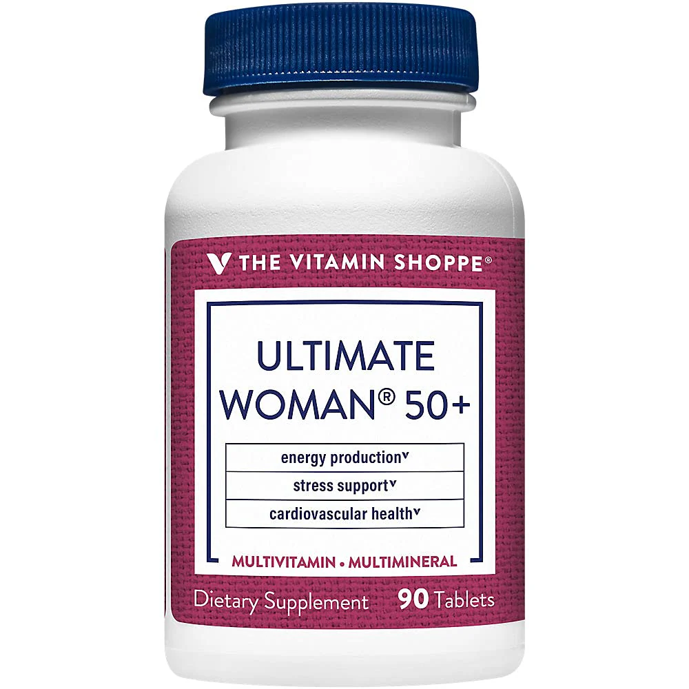 The Vitamin Shoppe Ultimate Woman 50+ Multivitamin - High Potency Daily Multi for Women Over 50, Energy & Immune Support (90 Tablets) - Image 2