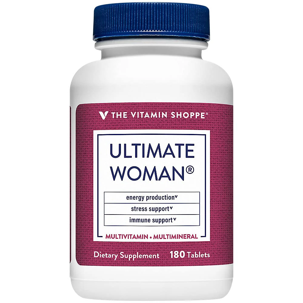 The Vitamin Shoppe Ultimate Woman Multivitamin - High Potency Daily Multi with Energy Blend, Complete Nutrition for Women (180 Tablets) - Image 2