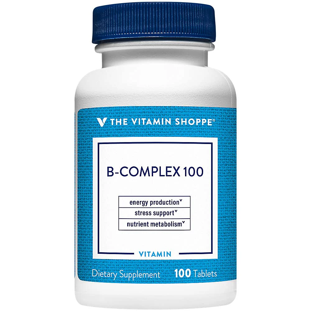 The Vitamin Shoppe Vitamin B-Complex - Energy Metabolism & Nervous System Support, Complete B Vitamins (100 Tablets) - Image 2