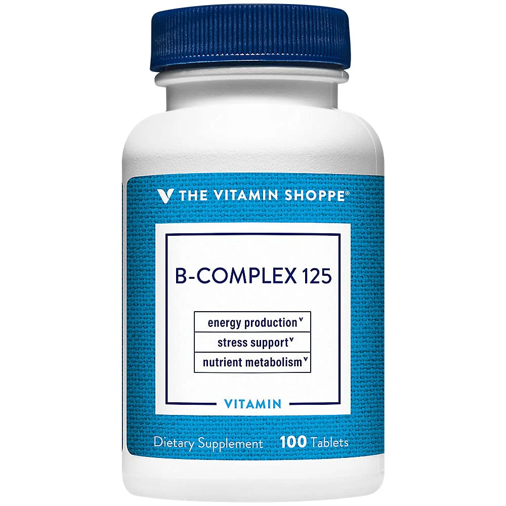 The Vitamin Shoppe Vitamin B-Complex - Energy Metabolism & Nervous System Support, Complete B Vitamins (100 Tablets)
