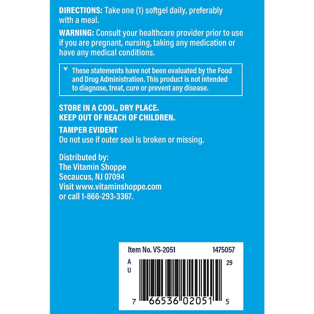 The Vitamin Shoppe Vitamin B-Complex - Energy Metabolism & Nervous System Support, Complete B Vitamins (300 Softgels) - Image 4