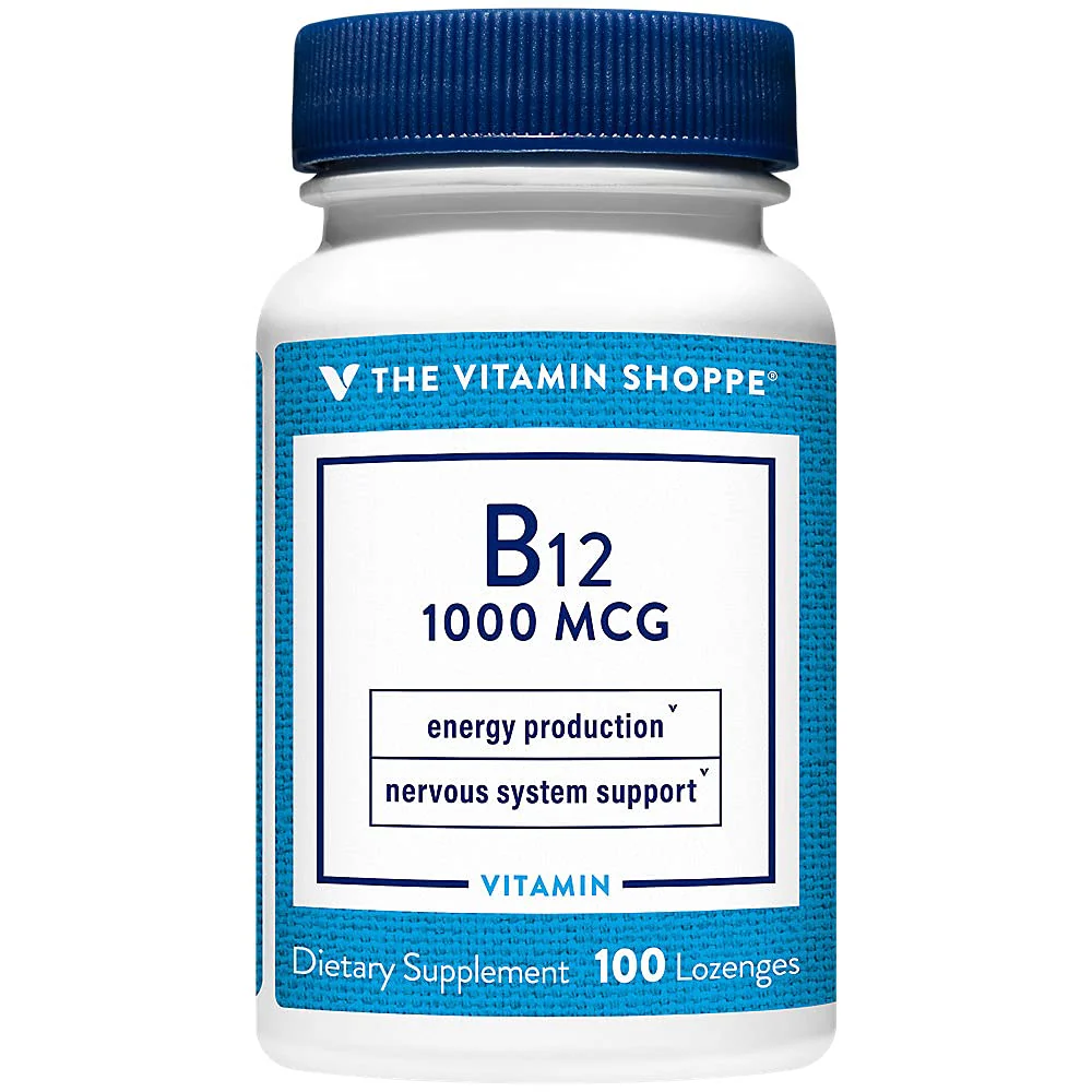 The Vitamin Shoppe Vitamin B12 1,000MCG - Energy Production, Nervous System & Red Blood Cell Support, Daily B Vitamin - Image 2