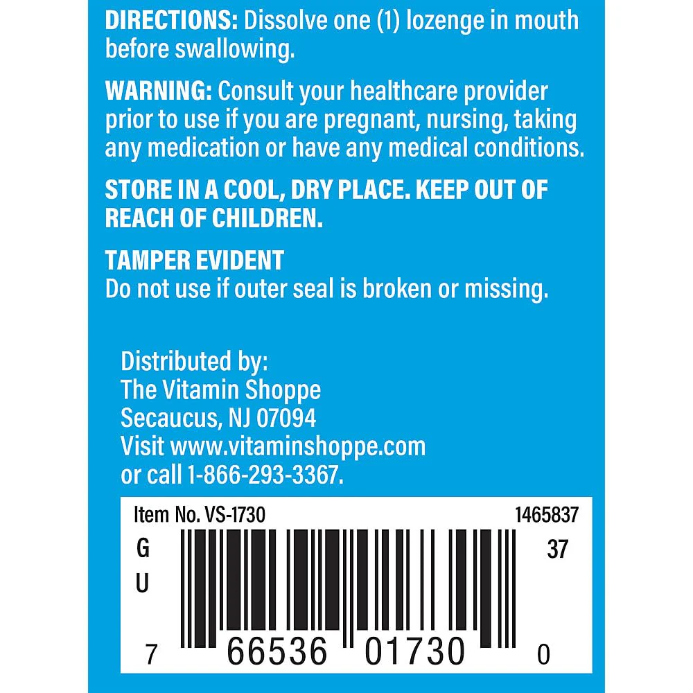 The Vitamin Shoppe Vitamin B12 1,000MCG - Energy Production, Nervous System & Red Blood Cell Support, Daily B Vitamin - Image 4