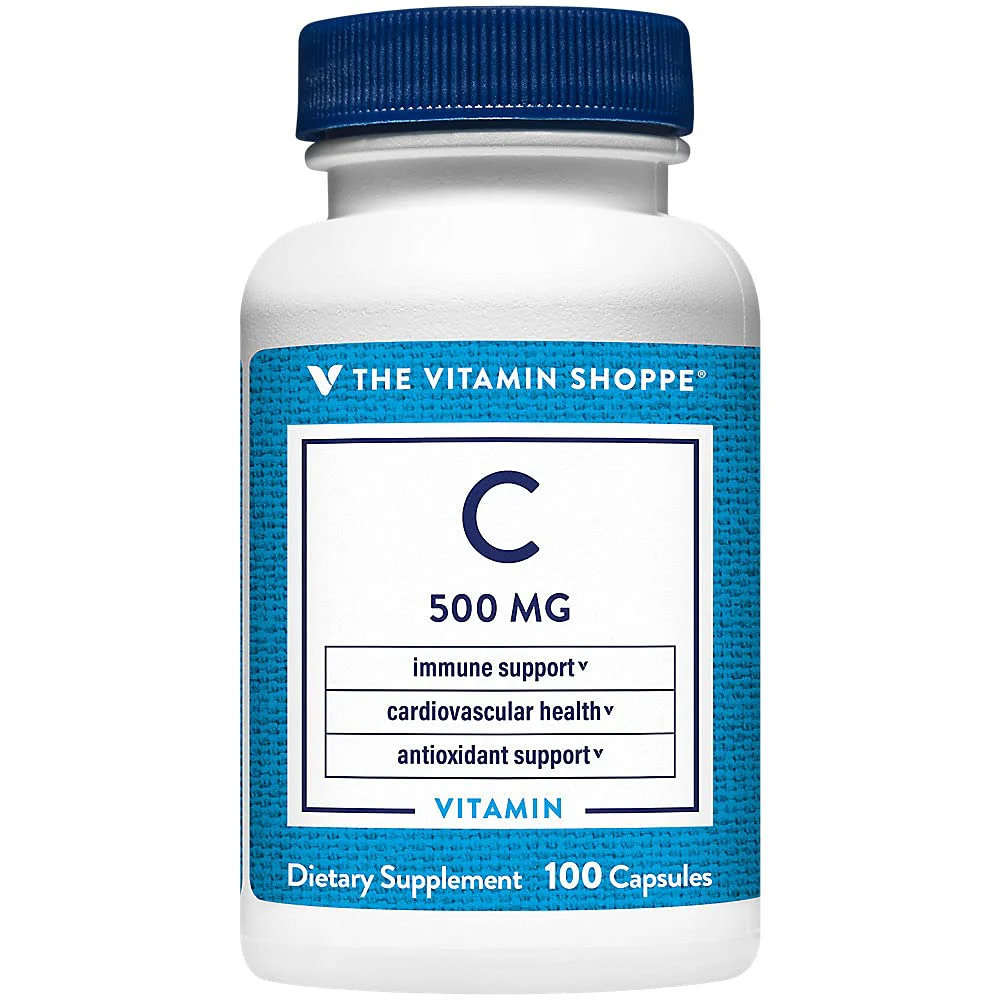 The Vitamin Shoppe Vitamin C 500MG - Immune Support, Antioxidant Protection & Collagen Formation, Daily Vitamin (100 Capsules) - Image 2