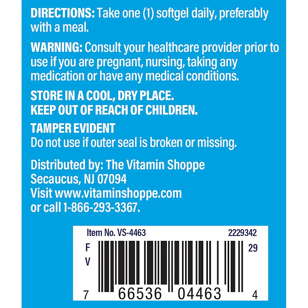 The Vitamin Shoppe Vitamin D3 2,000 IU - Bone Health, Immune Function & Calcium Absorption Support, Daily Vitamin (200 Softgels) - Image 2