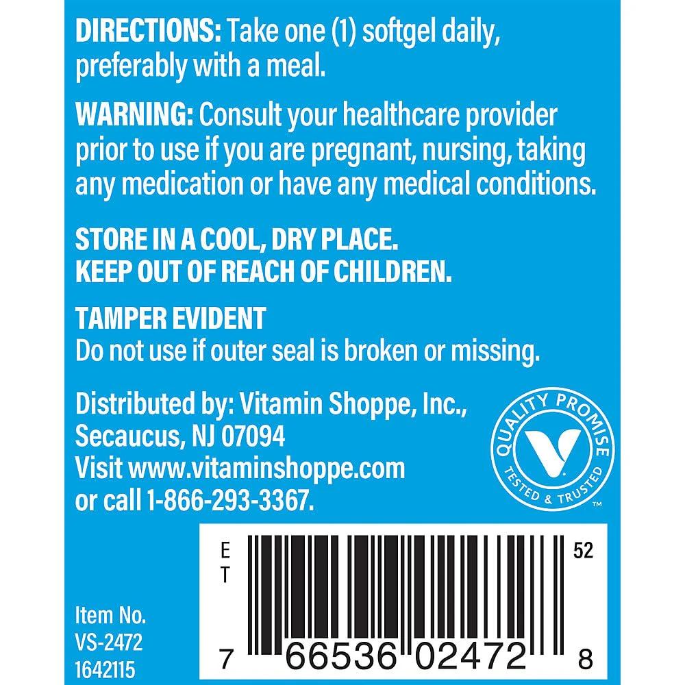The Vitamin Shoppe Vitamin D3 400IU - Bone Immune & Cellular Health | Cholecalciferol Softgels | 200 Softgels | Gluten-Free - Image 6