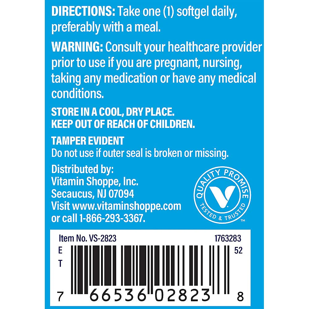The Vitamin Shoppe Vitamin D3 5000IU - Bone Immune & Cellular Health | Cholecalciferol Softgels | 100 Softgels | Gluten-Free - Image 6