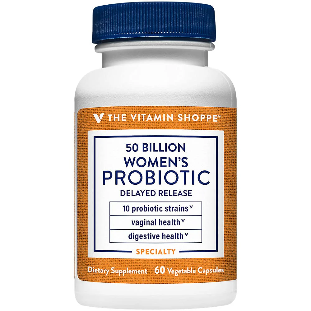 The Vitamin Shoppe Women's Probiotic Delayed Release 50 Billion - with 10 Probiotic Strains to Support Digestive, Immune & Vaginal Health or Yeast Imbalance - Shelf Stable (60 Veggie Caps) - Image 7