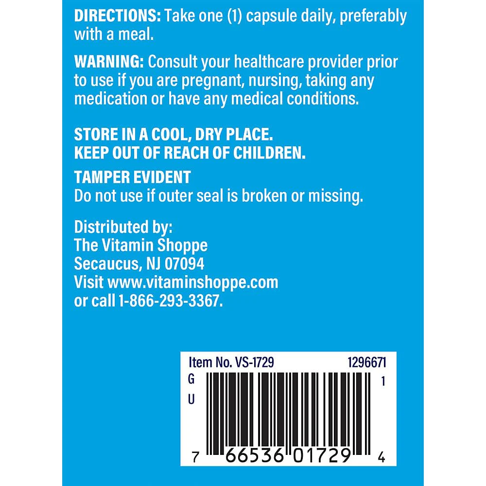 The Vitamin Shoppe Zinc 50mg per Serving (300 Capsules) - Image 4