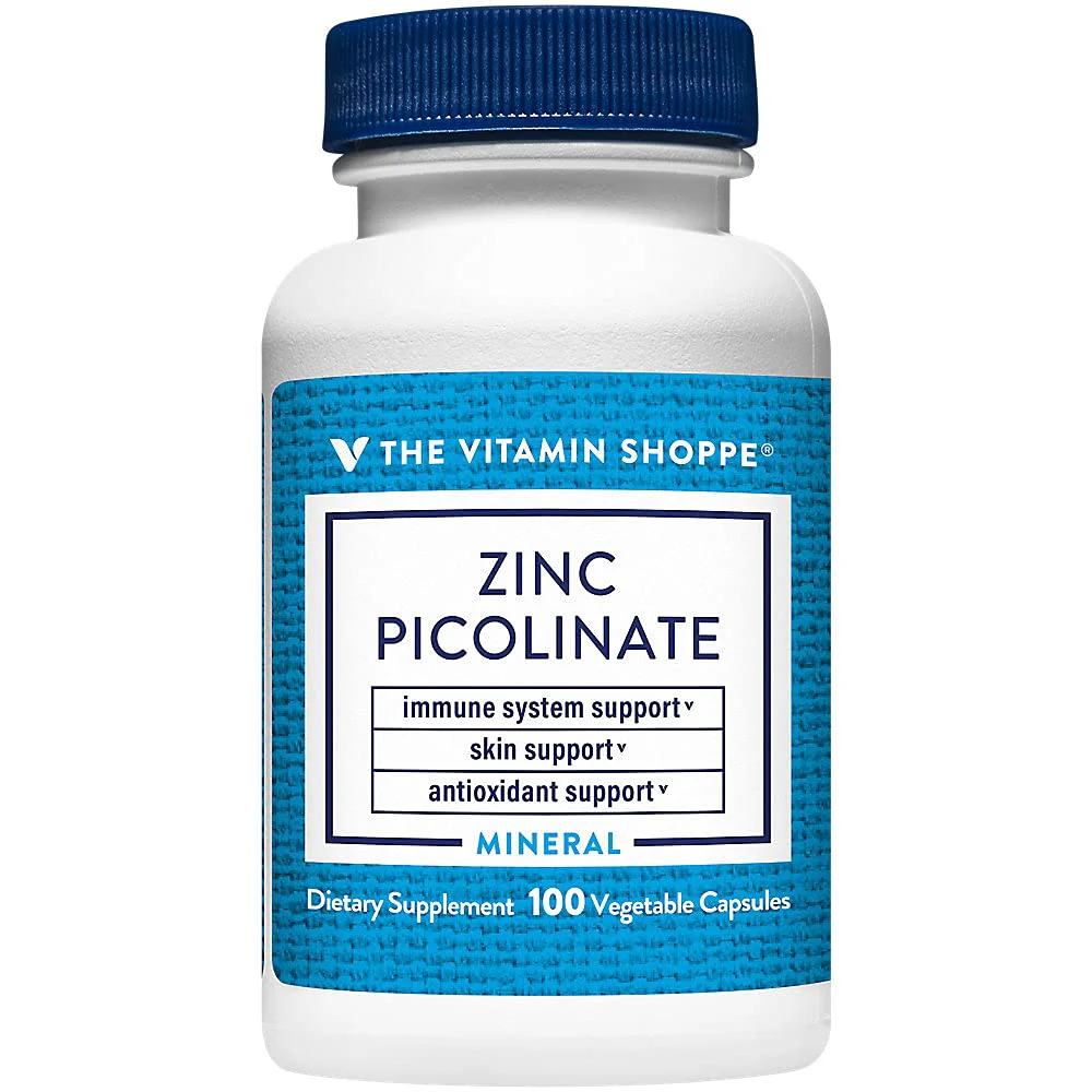 The Vitamin Shoppe Zinc Picolinate - Superior Absorption Immune Support | Highly Bioavailable | 100 Capsules | Skin Health - Image 2