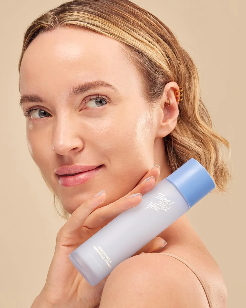 Then I Met You Birch Milk Refining Toner, Hydrating and Exfoliating Milky Toner, Minimizes Pores and Strengthens Skin Barrier, Korean Skincare for Deep Hydration, Gentle Daily Exfoliant, 3.38 oz - Image 6