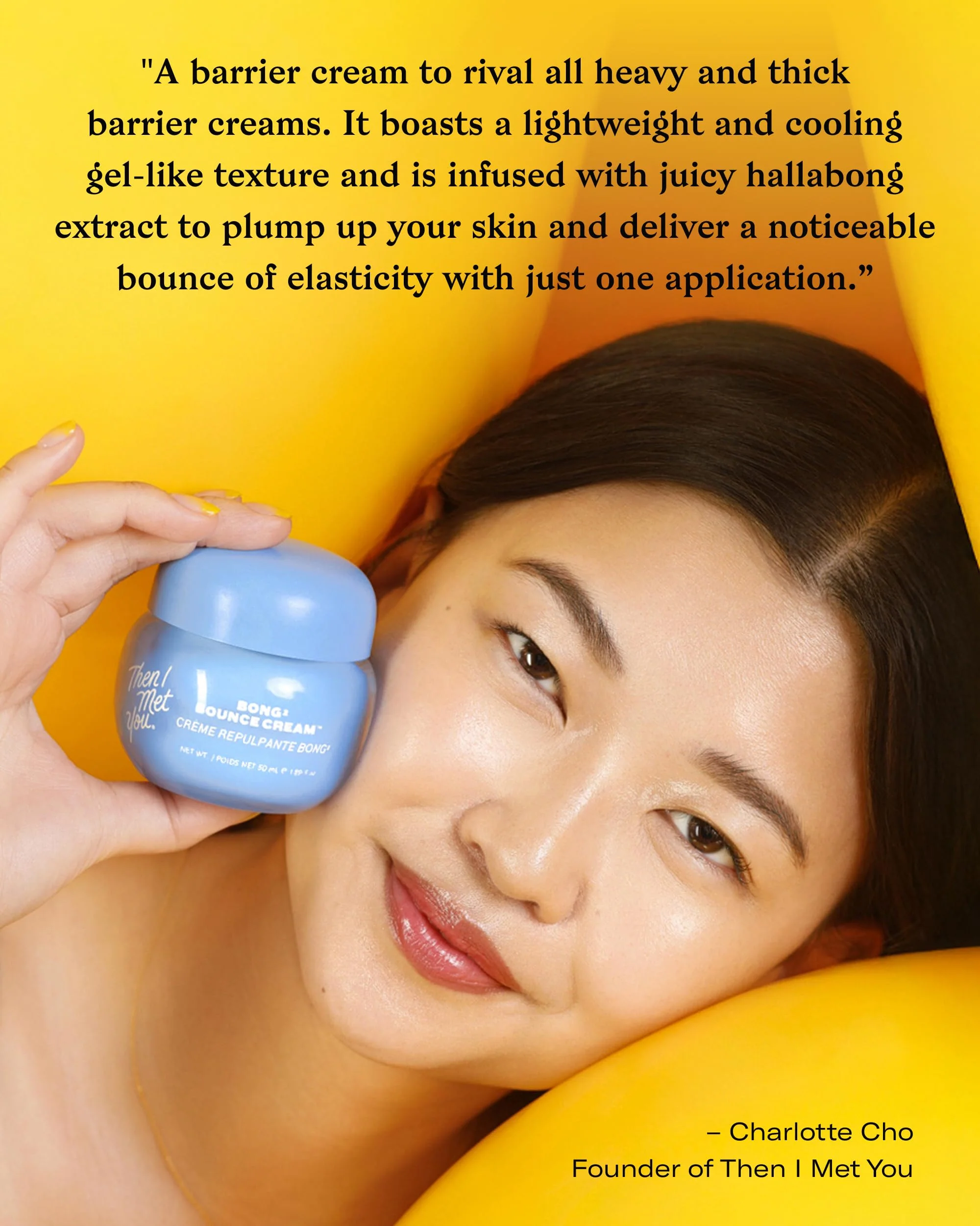 Then I Met You Bong² Bounce Cream, Allure Best of Beauty 2025, Lightweight Gel Cream Barrier Moisturizer with Omega-3 Fatty Acids, and Ceramides, Cruelty-Free, Hydration for Oily Skin, 1.69 fl oz - Image 3