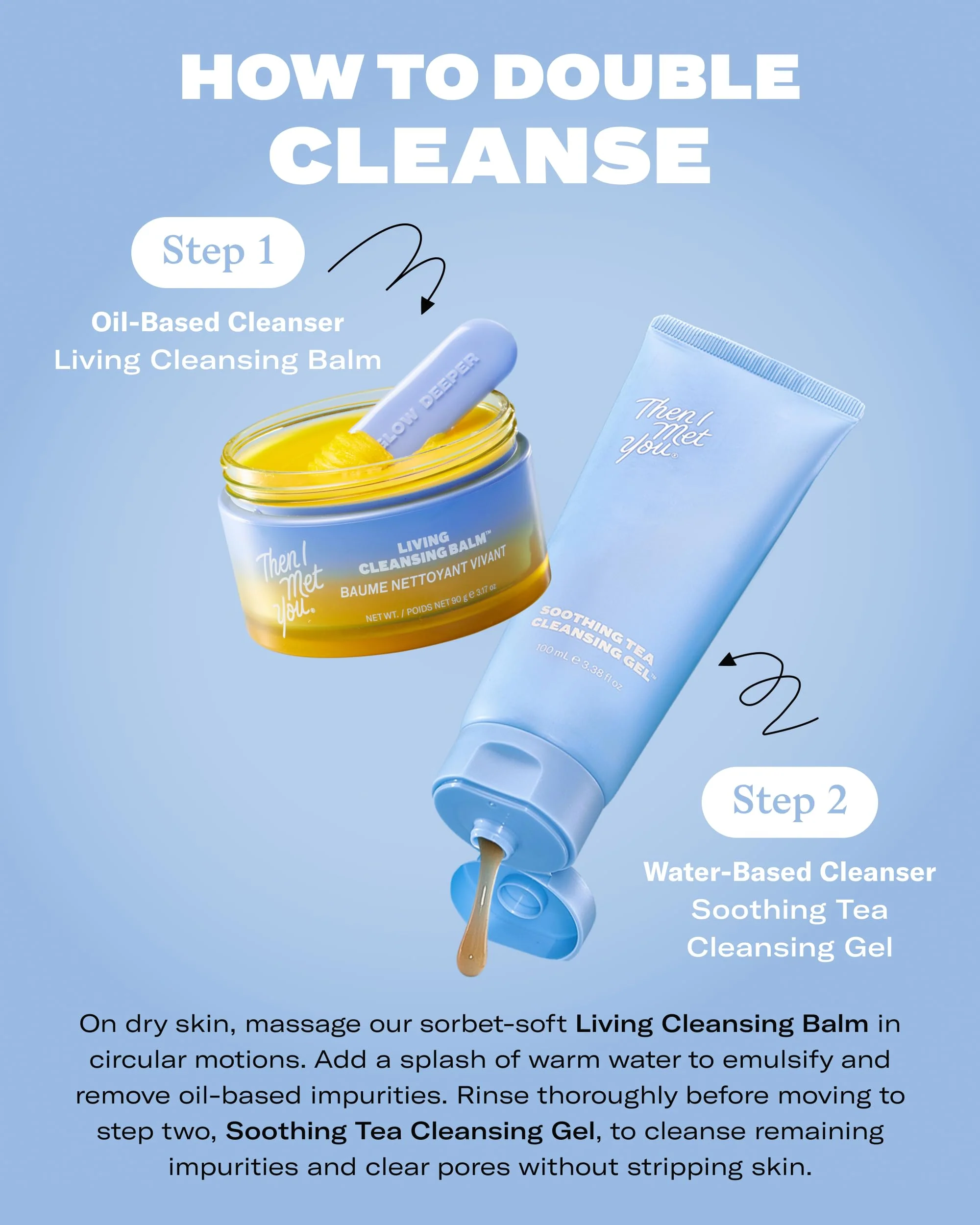 Then I Met You Living Cleansing Balm, Makeup Remover, Cleansing Oil, Face Cleanser, Melts Makeup & Sunscreen, Non-Stripping Zero Residue Oil Cleanser, First-Step Clean Vegan Korean Skincare - Image 3