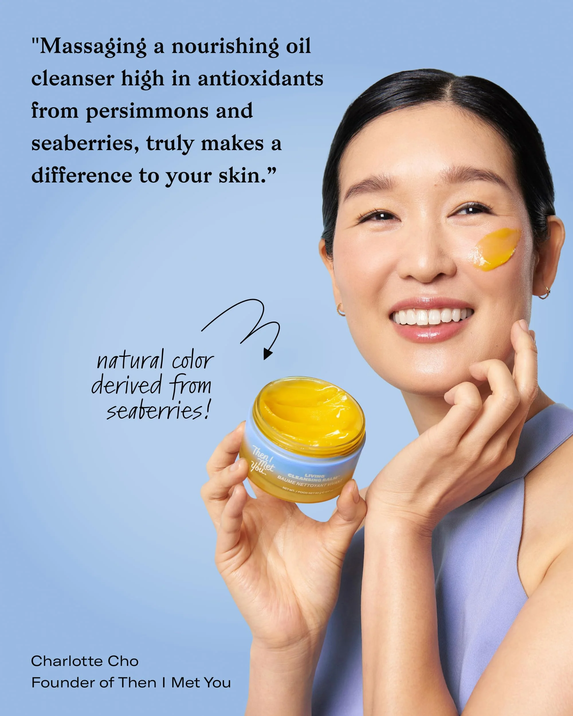 Then I Met You Living Cleansing Balm, Makeup Remover, Cleansing Oil, Face Cleanser, Melts Makeup & Sunscreen, Non-Stripping Zero Residue Oil Cleanser, First-Step Clean Vegan Korean Skincare - Image 4