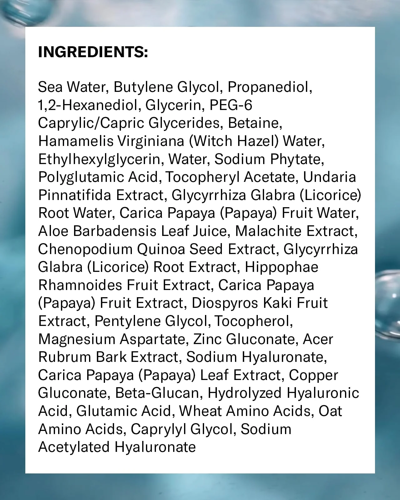 Then I Met You Living Sea Cleansing Tonic, Face Toner & Makeup Remover Micellar Water with Deep Sea Water, Papaya Enzymes & Licorice Root, Vegan & Clean Skincare, 6.08 oz - Image 3