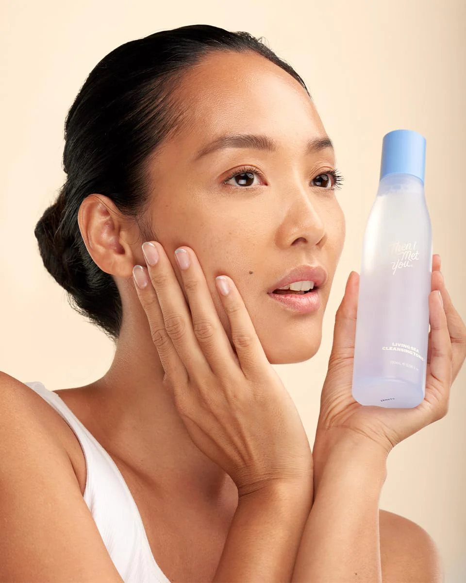 Then I Met You Living Sea Cleansing Tonic, Face Toner & Makeup Remover Micellar Water with Deep Sea Water, Papaya Enzymes & Licorice Root, Vegan & Clean Skincare, 6.08 oz - Image 7