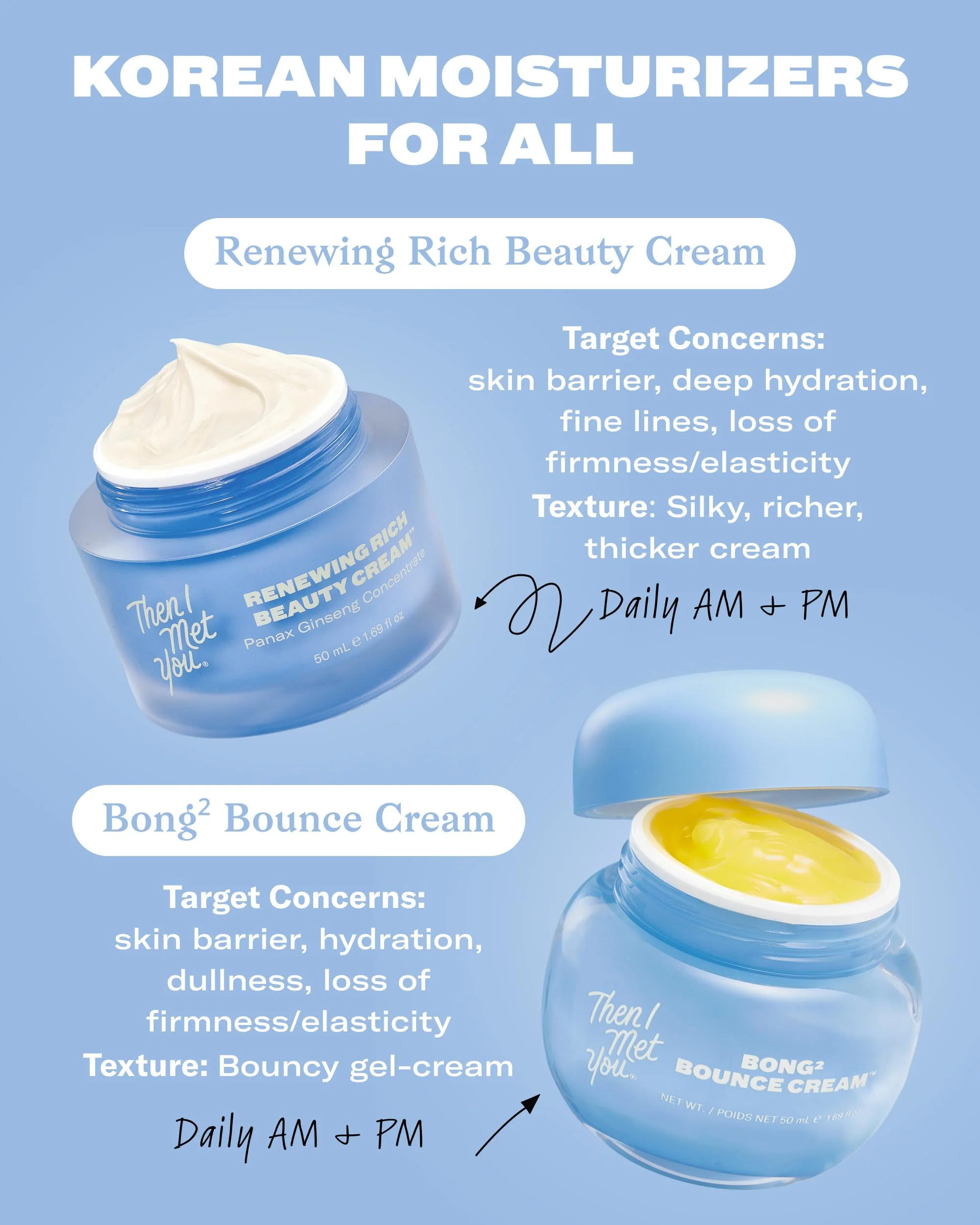 Then I Met You Renewing Rich Beauty Cream, Deep Hydration Korean Moisturizer with Quad Ginseng Complex, Fast Absorbing Vegan-Cruelty-Free Plant-Based Antioxidant, Alcohol Free Skincare for Exfoliated - Image 4