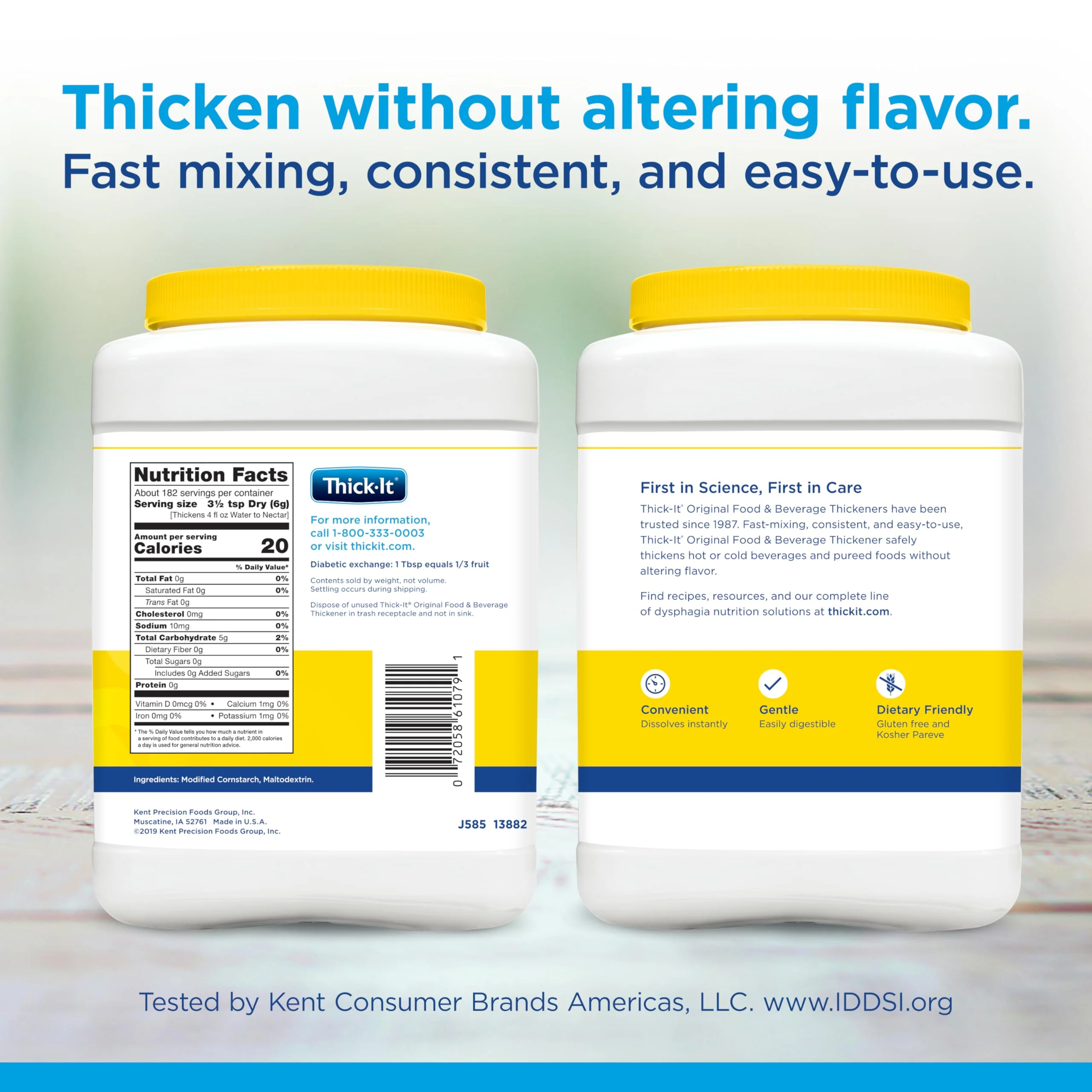 Thick-It Original Food & Beverage Thickener, Flavorless Powder for Dysphagia (IDDSI), Digestible Swallowing Aid, Easy-to-Mix & Instant Dissolve, Used in Hot & Cold Food, 10 oz Canister - Image 5