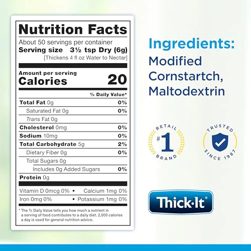 Thick-It Original Food & Beverage Thickener, Flavorless Powder for Dysphagia (IDDSI), Digestible Swallowing Aid, Easy-to-Mix & Instant Dissolve, Used in Hot & Cold Food, 10 oz Canister - Image 7