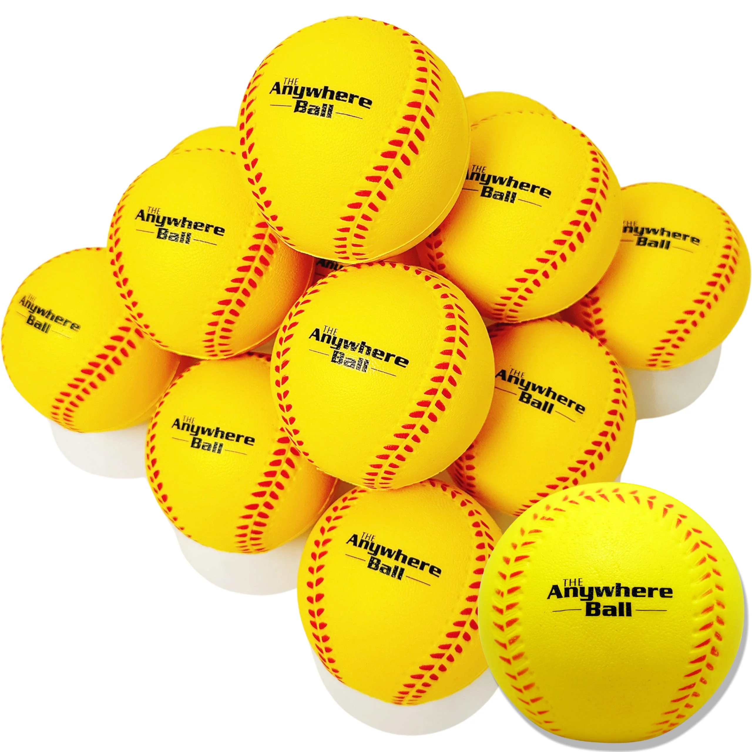 Thin Air Brands The Anywhere Ball Baseball/Softball Foam Training Ball (12 Pack) - Image 2
