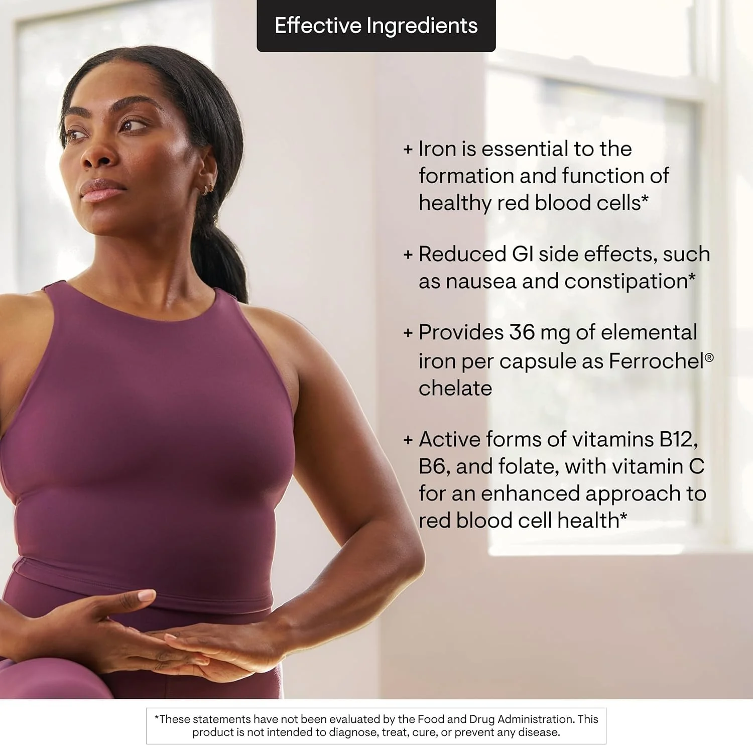 THORNE - Advanced Iron Complex (Formerly Ferrasorb) - Complete Blood Support Formula* - Elemental Iron, Folate, B and C Vitamins for Optimal Absorption - Gluten, Dairy & Soy-Free - 60 Servings - Image 5