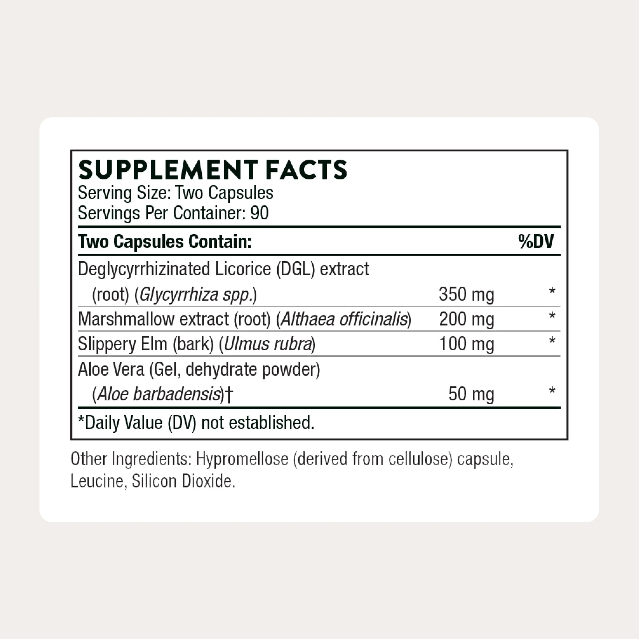 THORNE - GI Relief - Digestion Supplement - Supports Gut Health & Bloating Relief* - Formulated with Marshmallow Root, Aloe Vera Gel, DGL & Slippery Elm Bark - 90 Servings - Image 8