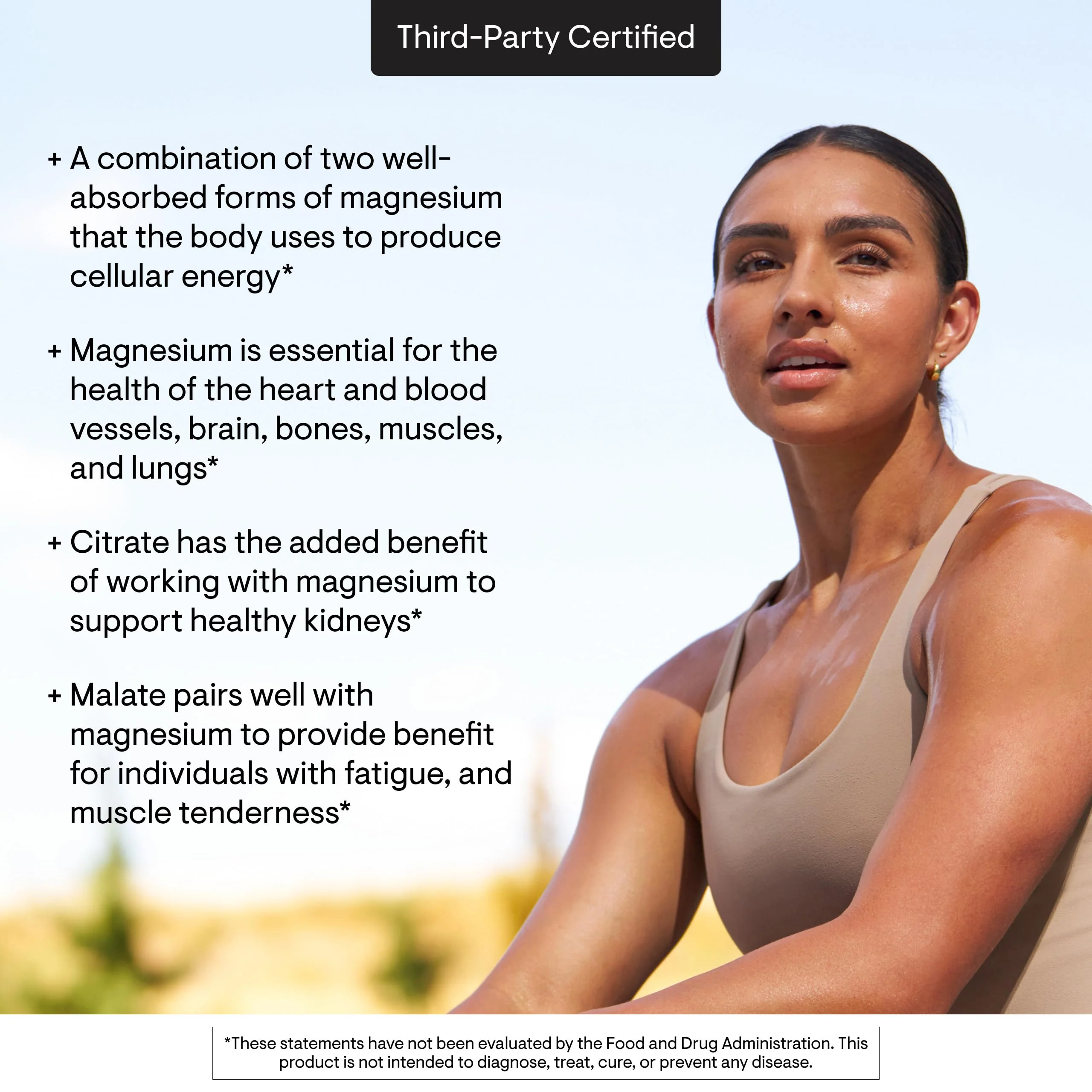 THORNE - Magnesium CitraMate - Magnesium Citrate & Malate Supplement - Supports Heart Health, Skeletal Muscles, Cardiac & Lung Function, Bone Density & More* - Third-Party Certified - 90 Servings - Image 5