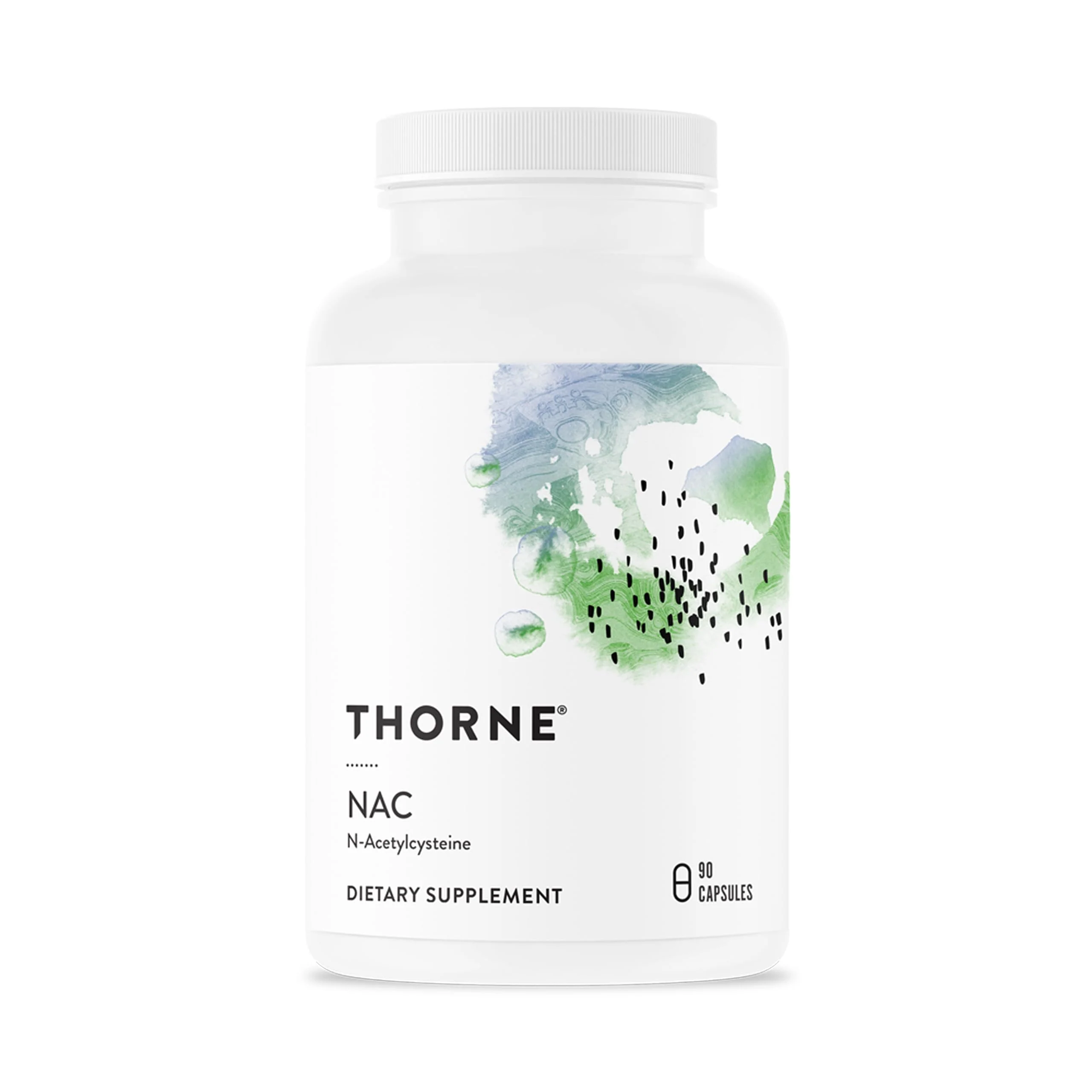 THORNE - NAC - N-Acetylcysteine - 500mg - Supports Respiratory Health & Immune Function - Promotes Liver & Kidney Detox* - Gluten, Dairy & Soy-Free - 90 Servings