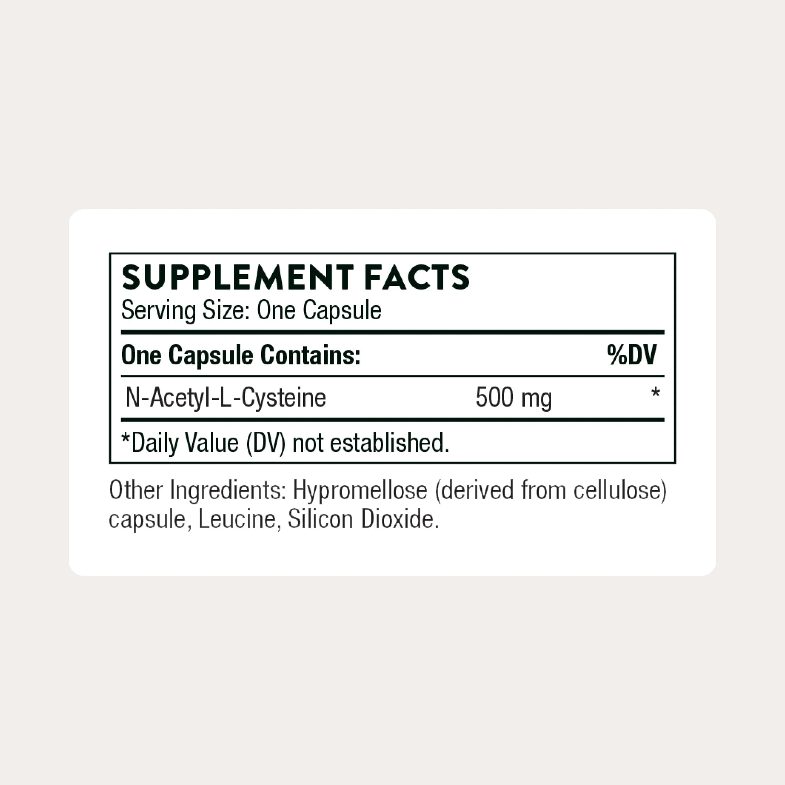 THORNE - NAC - N-Acetylcysteine - 500mg - Supports Respiratory Health & Immune Function - Promotes Liver & Kidney Detox* - Gluten, Dairy & Soy-Free - 90 Servings - Image 8