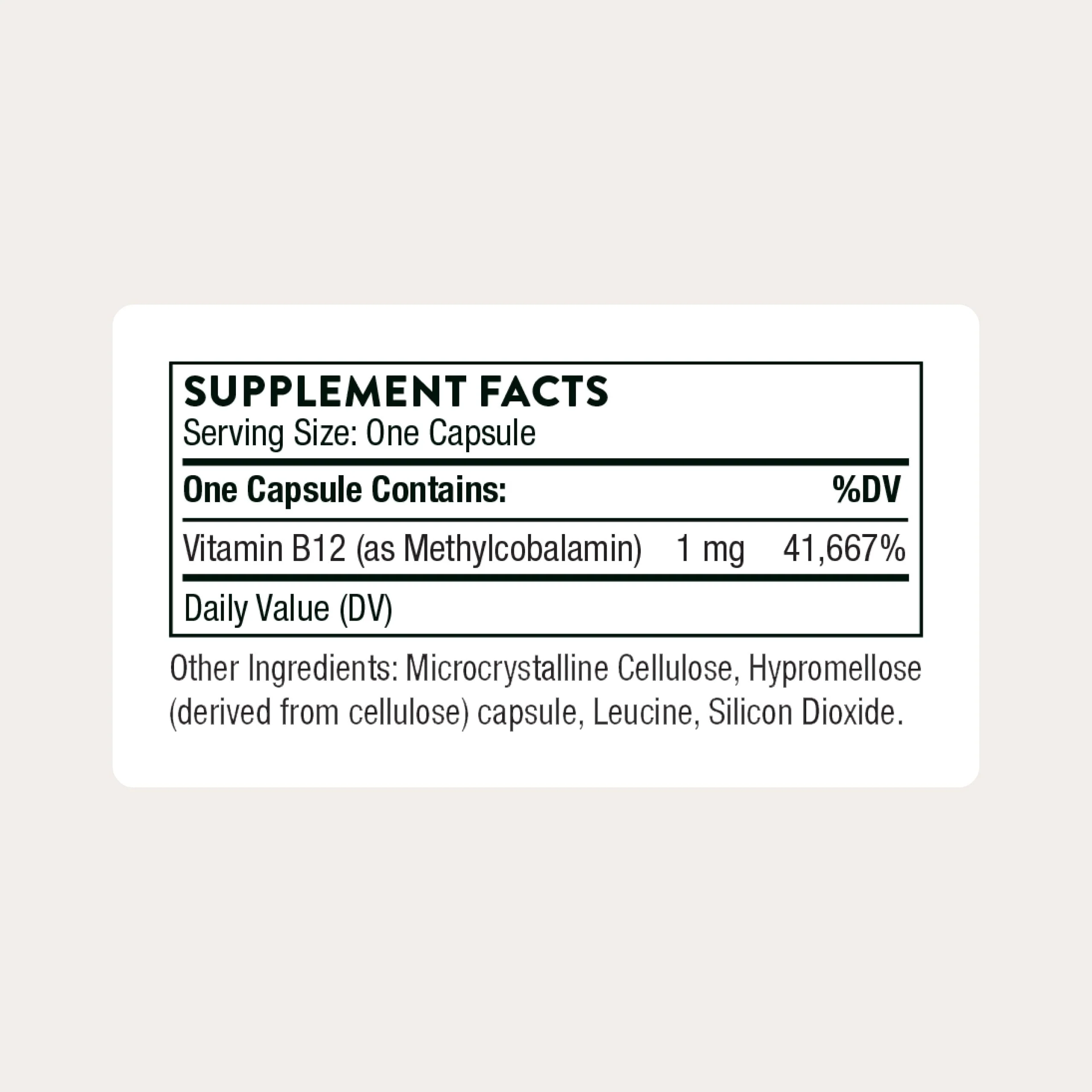 THORNE - Vitamin B12 - as Methylcobalamin - Supports Heart & Nerve Health, Blood Cell Function, Healthy Sleep & Methylation* - Gluten, Dairy & Soy-Free - 60 Servings - Image 8