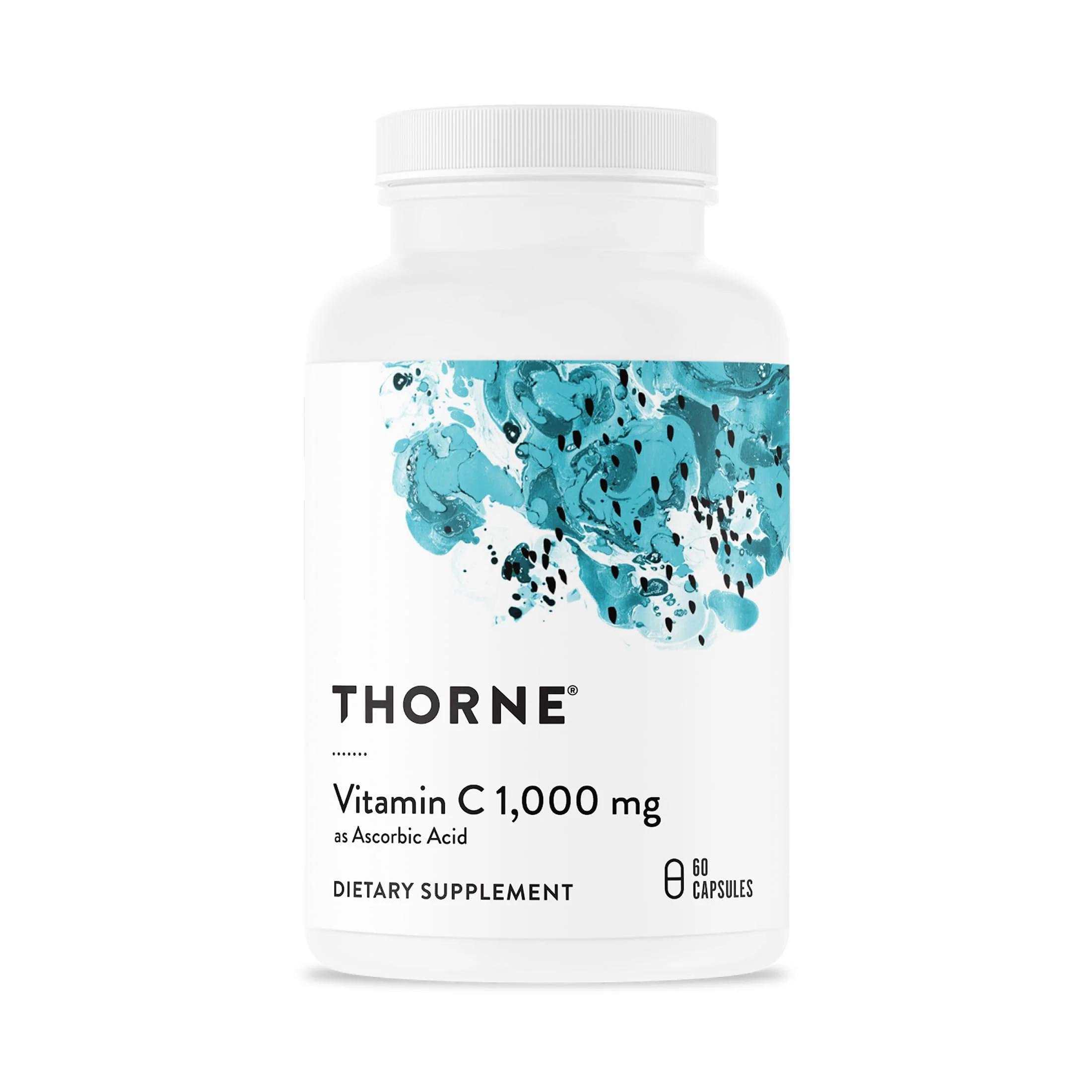 THORNE - Vitamin C 1,000 mg (Formerly Ascorbic Acid) Supplement - Supports Healthy Immune Function & Collagen Formation - Provides Antioxidant Benefits* - Third-Party Certified - 60 Servings, Capsule