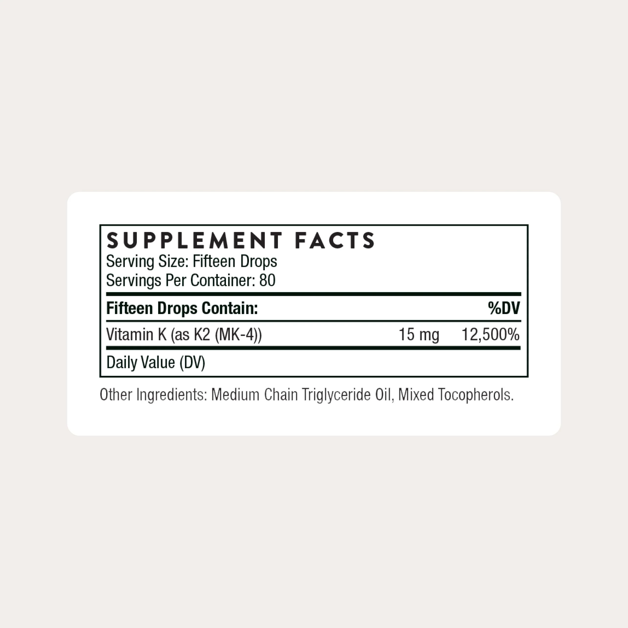 THORNE - Vitamin K2 Liquid (1 mg per Drop) - Concentrated Vitamin K2 Supplement for Heart and Bone Support* - Gluten, Dairy & Soy-Free - 1 Fl Oz - Image 8