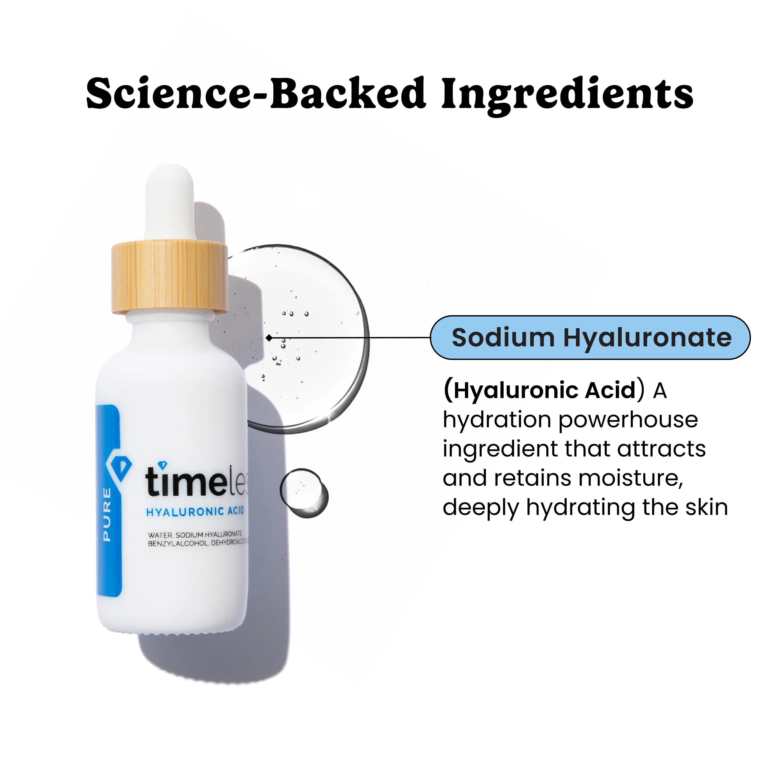 Timeless Skin Care Hyaluronic Acid 100% Pure Serum - Hydrating Face Serum for Personal Care - Fragrance-Free - Hyaluronic Acid - for Skin Care - 1 oz - Image 7