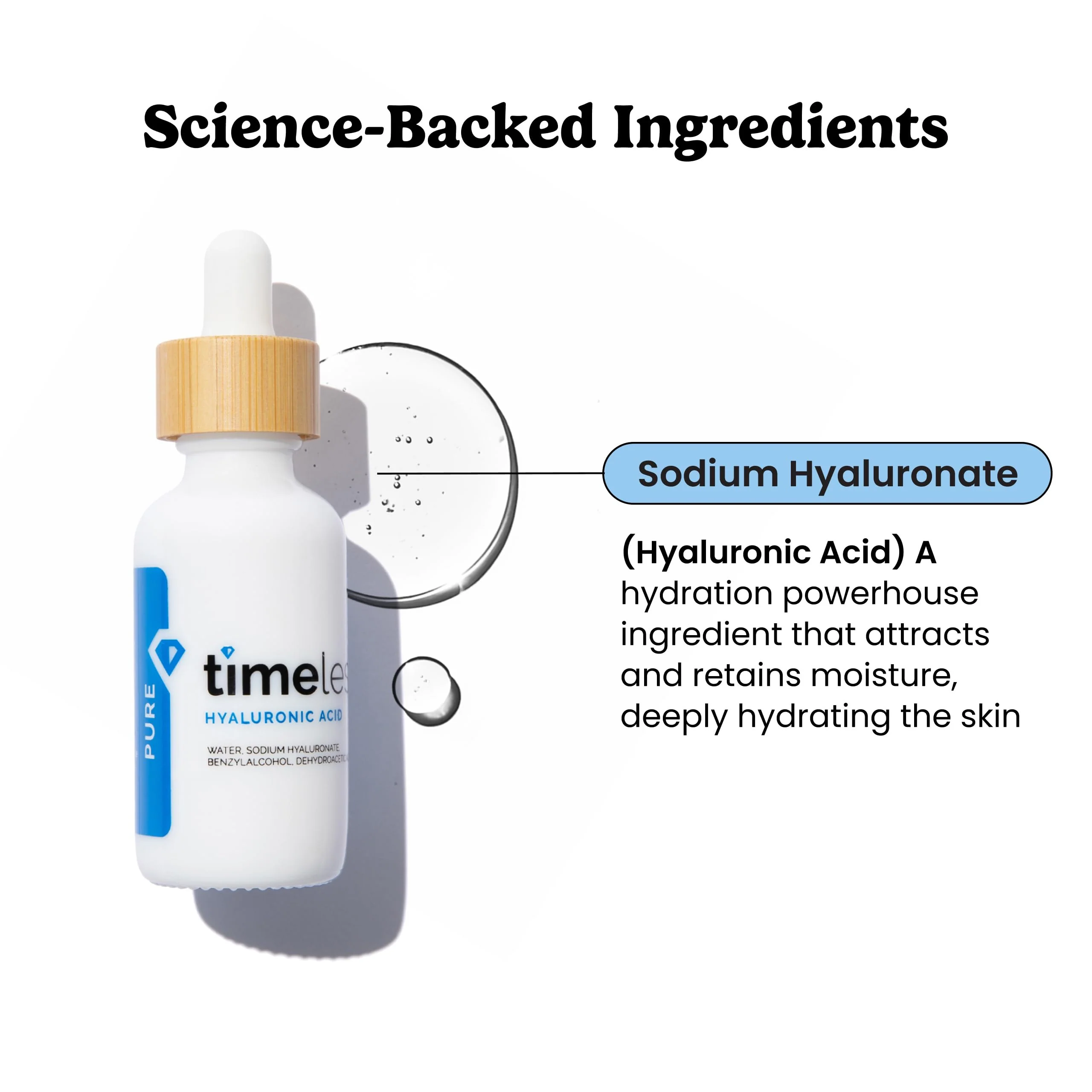 Timeless Skin Care Hyaluronic Acid 100% Pure Serum - Hydrating Face Serum for Personal Care - Fragrance-Free - Hyaluronic Acid - for Skin Care - 2 oz - Image 7
